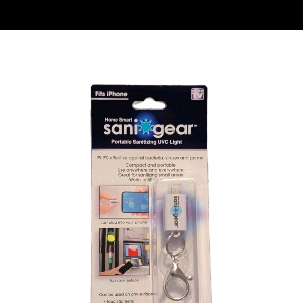 Portable UVC Light Keychain - Silver